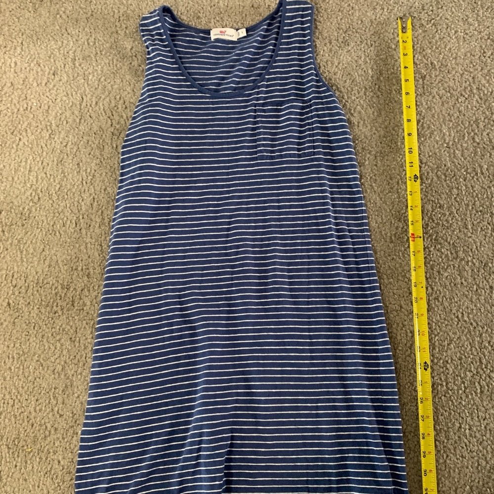 Vineyard vines women dress stripe blue small s
